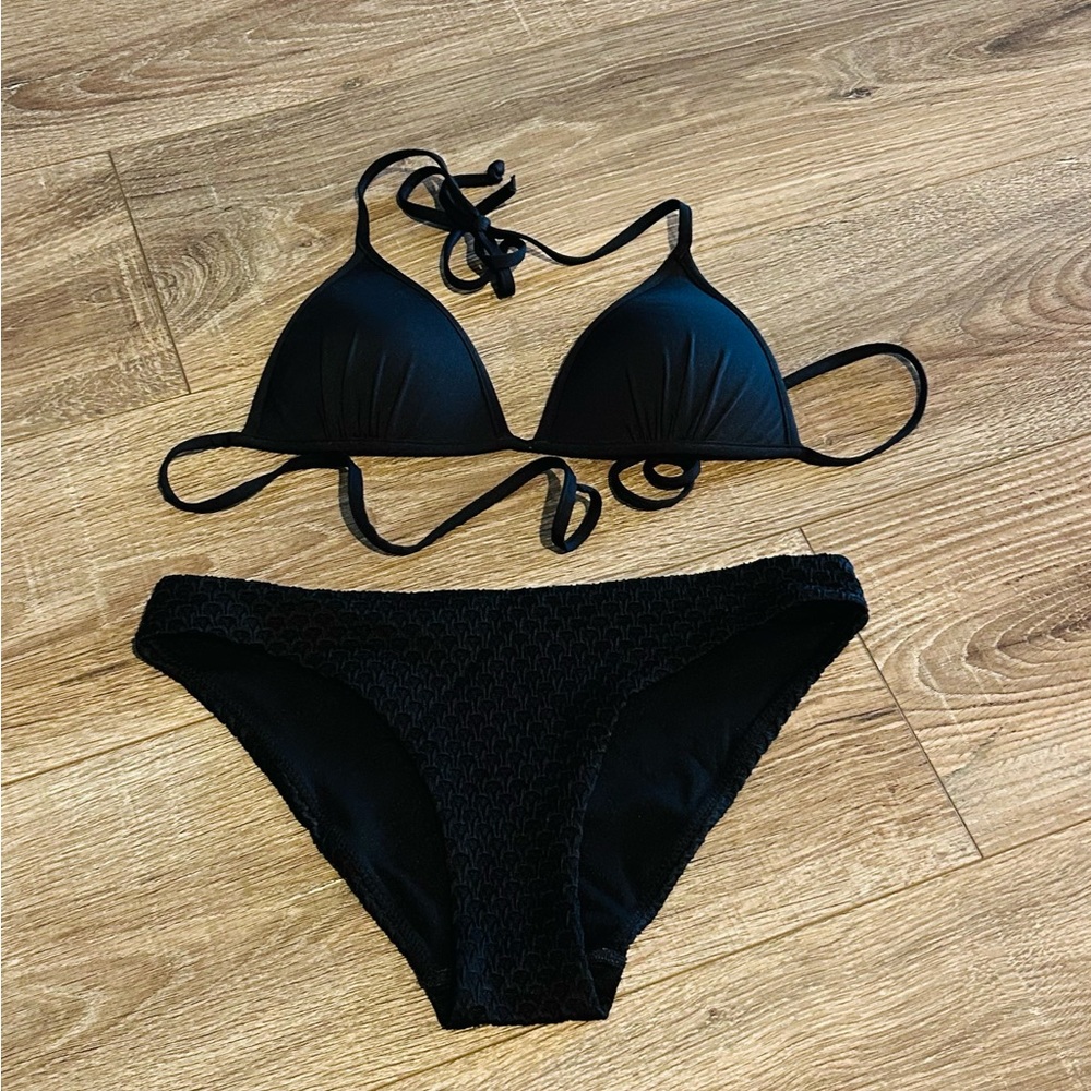 H&M Sleek Black Bikini Set